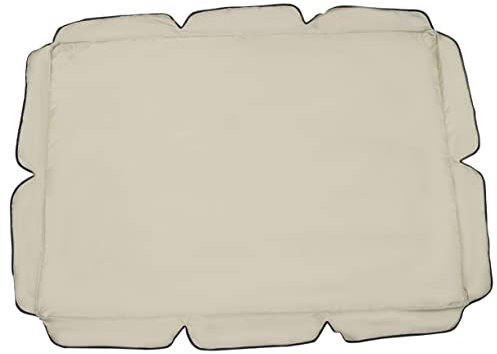 FONDOTIN Gartenschaukel Abdeckung Beige 190x132x15cm Aus Strapazierfähigem Material Mit Gummiband Für Einfachen Halt Outdoor Sonnenschutz Und Staubschutz Für Garten