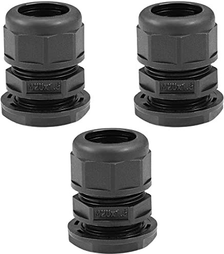XYWHPGV Prensaestopas impermeable Junta de tubo corrugado AD15.8 Abrazaderas de tubo de contratuerca ajustable 3 piezas(8fccf 8533a fb973 9cb04 89865 a49ce