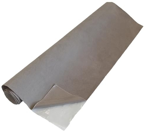 TAPHICEROS Mikrofaserstoff Selbstklebend, Premium Beige, 100cm x 140cm, Wildleder Optik Kunstleder Wildlederimitat Velourleder Stretch Dehnbar Folie Autofolie Stoff für DIY Auto Box Liner Möbelfolie