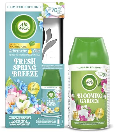 Air Wick Freshmatic Max Starter-Set Fresh Spring Breeze 250ml + Air Wick Freshmatic Max Nachfüller Blooming Garden 250ml