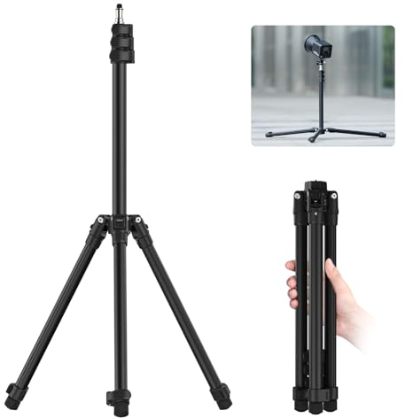ULANZI TT43 Stativo Fotografico in Alluminio 190cm, Treppiede Leggero Pieghevole Reversibile, Stativo Luci Treppiede Luce carico 6 kg per Studio Fotografia all'aperto Luce ad Anello Luce Flash Softbox