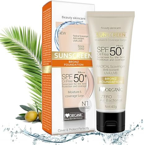 Crème Solaire Visage SPF50, écran Solaire pour Corp,Protection Solaire anti-âge,pour Les Peaux Sensibles,Filtres Anti-UVA et Anti-UVB,40g
