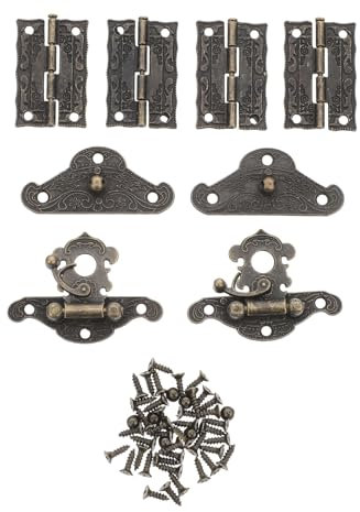 Angoily Charnières à Boucle Antique Charnière Pour Coffret Ensemble De Moraillon De Coffret à Bijoux Accessoires Pour Matériau Naturel