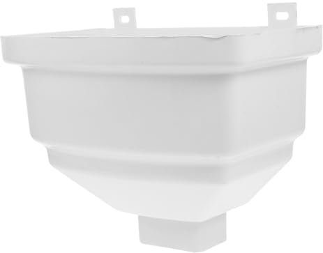 ULTECHNOVO Deviatore Grondaia Pvc Quadrato 80x100 Cm Per Raccolta Acqua Piovana, Imbuto Curvo Drenaggio Rapido, Blocco Paraspruzzi Per Esterni Villa Facile Installazione