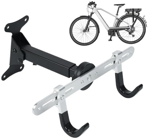 Ceprznvey Support Vélo Mur, Fixation Murale Rack à Vélos Crochets, Organisateur Robust Modulable pour Rangement Organisation Atelier Maison Gain de Place Intérieur