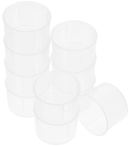 UTHCLO 10 Piezas Vaso Medidor De Reactivo Transparente Vaso Graduado De Plástico Para Líquidos Para Cocina Medicina Experimentos Químicos