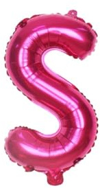 HS 40cm Rosa Buchstabe S Film Ballon Hochzeit Geburtstag Party Dekoration