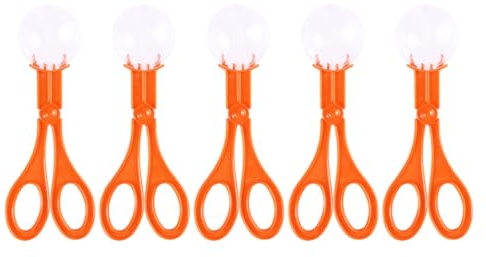 DECHOUS Juego de 5 Pinzas para Capturar Insectos Grandes de Color Naranja Clips de Tijeras Infantiles para Exteriores Herramienta Educativa para Coordinación Ojo-Mano y Actividades al