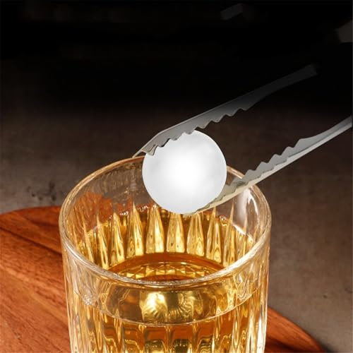 Bola de hielo reutilizable de acero inoxidable con soporte para café y piedras de enfriamiento de espresso, mantiene el sabor original y proporciona material de efecto refrescante (bola de hielo)
