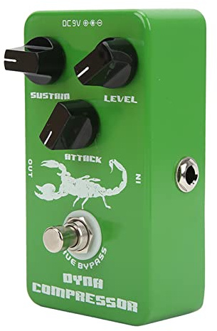 Mavaol Dynamic Compressor Pedal Metal Elgitarr Monoblock effektpedaler med True Bypass