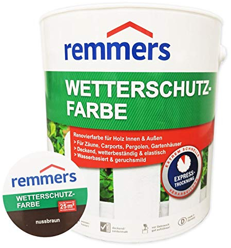 Remmers Wetterschutzfarbe nußbraun 2,5 l