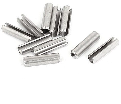 Aexit 10Stk. Stifte M4x16mm 304 Edelstahl Split Spannstifte Spannhülse Dowel Holzstifte Pins Befestiger
