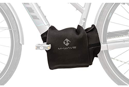 M-Wave E-Protect Center Schutzhülle für E-Bike Motor, für Motoren von Bosch, Brose, Shimano, Schutz vor Kälte, Neopren, schwarz