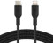 Belkin geflochtenes USB-C-/Lightning-Kabel (iPhone-Kabel zum Schnellladen für das iPhone 14 oder ältere Modelle) Boost Charge MFi-zertifiziertes iPhone USB-C-Kabel (2 m, Schwarz)
