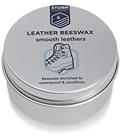 Storm Leder-Bienenwachs – Imprägniert und bereichert Glattleder | Shoe Wax | farblos | Schuhwachs Schuhpflege