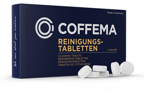 Coffema Reinigungstabletten (2 g) - 1 x 30 Tabs - für die professionelle Reinigung von Kaffeemaschinen und Kaffeevollautomaten - entfettet und reinigt
