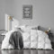APSMILE Couette en Duvet et Plume Naturelle 4 Saisons Tempéré pour 2 Personne Couverture Chaude Légère 200 x 200 cm Confortable