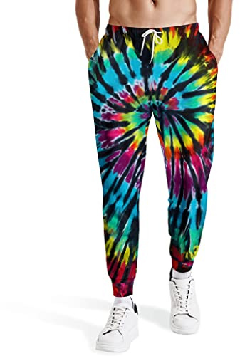 AYUNIX Herren Jogger Sweatpants 80er 90er Jahre Jogginghose für Männer Frauen Workout Hose Freizeittaschen Sport Trainingshose