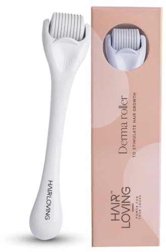 Hair Loving Derma Roller for Hair Growth – 0.5 mm Microneedle Scalp Roller – Stimulates Circulation & Stem Cell Activation – Improves Hair Regrowth & Nutrient Delivery – Women & Men