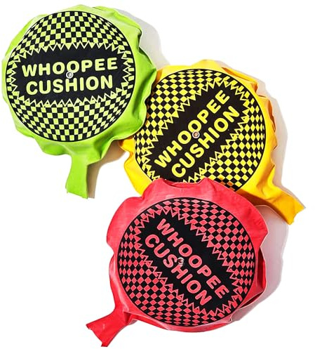HiFEN® 3 Assorted Color Self Inflating Whoopee Cushion Ideal Joke Gift Gag Toy Novelty Practical Jokes Fun Cushions