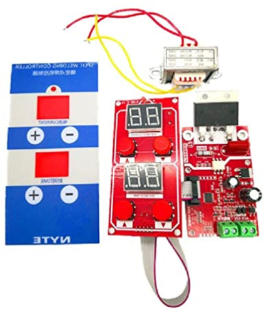Mini Spot Welding Machine Spot Welder Control Board Spot Welder Kits with Push Button Buzzer Point Spot Welder Kit DIY