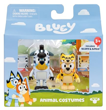 BLUEY S11 Figura 2Pk Trajes de animales