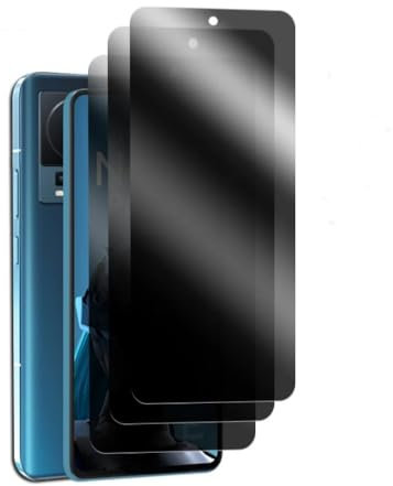 nulala Sichtschutz Schutzfolie für vivo S10, 3 Stück Gehärtetem Glas Folie Panzer Schutz DisplaySichtschutz Anti-Spy Schutzfolie für S10 - Kratzfest, Anti-Fingerprint