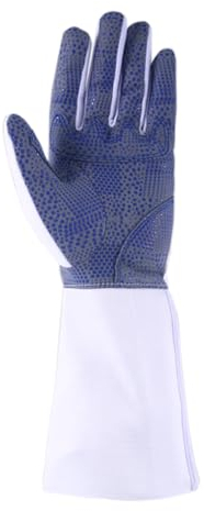 DJJYCTNM Gepolsterte Fechthandschuhe für Florettdegen und Säbel – Kunstlederfäustling für Fechtwettkämpfe und Kampftraining – 1 Packung (Color : Left Hand, Size : 12#)