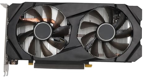 ASHATA Tarjeta Gráfica de Video 1660 6GB GDDR5, Computadora PC Tarjeta Gráfica de Video para Juegos 192 bits PCI Express 3.0 16X 1815MHz 8000MHz con HDMI, DVI D, DisplayPort