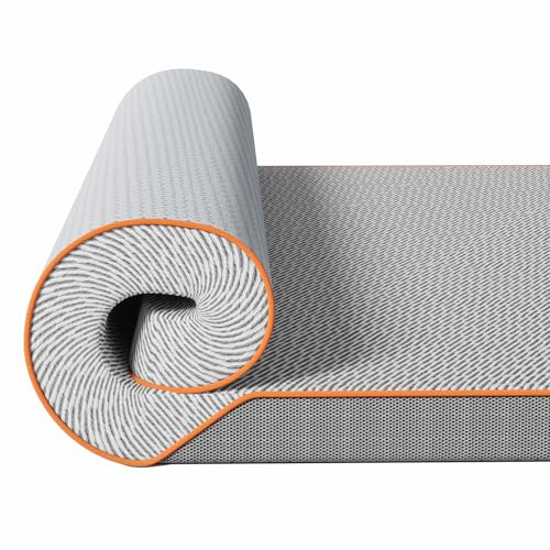 PERLECARE Coprimaterasso rigido da 140 x 200 cm – 7,5 cm di altezza H3 H4 di durezza con rivestimento molto ampio, certificato Öko-TEX in schiuma gel topper per letto a molle e divano letto