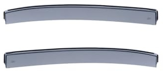 DGA Windabweiser (Hinten) kompatibel mit Skoda Octavia III (5E) Limousine 2013-2017 & 2017-2020 (2-teilig), Grau | kompatibel mit Skoda Octavia III (5E) Limousine 2013-2017 & 2017-2020 (2-teilig)