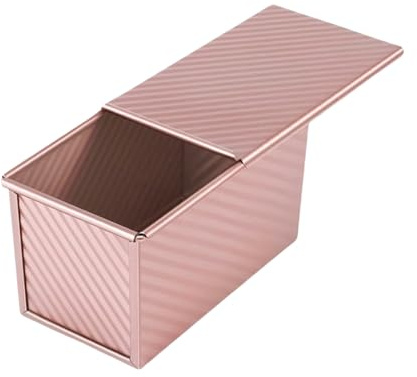 Molde para pan con tapa, molde resistente al calor, molde para tartas inoxidable con tapa, equipo de cocina duradero para y cocinar | Herramienta perfecta para postres caseros para picnic | Molde de almacenamiento resistente al óxido para tartas, para asar, cocinar, postres caseros, pícnic, campamentos