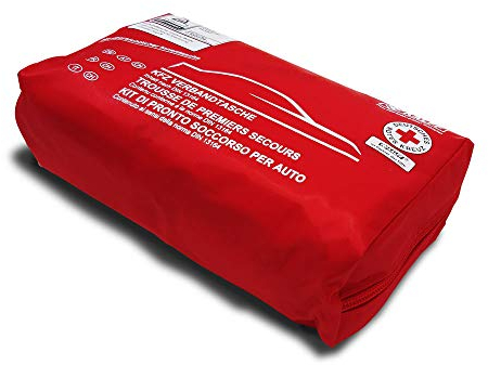 Quattroerre 16056 Kit di Pronto Soccorso per Auto Omologato DIN 13164