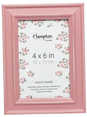 Hampton Frames, marco de fotos Paloma, 10x15 cm, rosa, madera | Diseño elegante y duradero, fácil de usar | Ideal para decoración del hogar