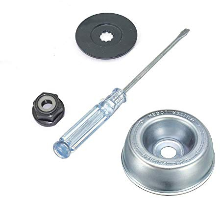 Gartenmaschine Rasenmäher Stihl Klingenadapter Kit Schubscheibe Rider Platte, Kragen Mutter, Wartung Schraubendreher Klingenadapter Aufsatz Wartung Kit für Stihl Saitentrimmer Bürstenschneider