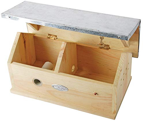 Bumble Bee House Box Bungalow Zinc Roof Pinewood FSC 100% Conservation