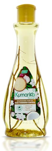 Kumarika Thinning Control Nourishing Hair Oil 200ml- Get thick healthy hair |stop hair thinning - Infused with Coconut, Sesame, Red Onion and Jasmine, a light non sticky natural hair oil
