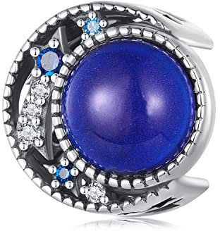 NewL Emaille Katze Mond Stern Celestial Moon Sonne Charm Perlen Charm Anhänger DIY für Ohrringe Halskette Armband, Sun, Sterling-Silber
