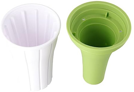 Vctitil Smoothie-Becher aus Silikon, zerkleinerter Eisbecher, Sommer, hausgemachte Quetsche, Slush, schnell gefroren, für Getränke, Wein, Bier, Cocktail, Fruchtsaft (grün)