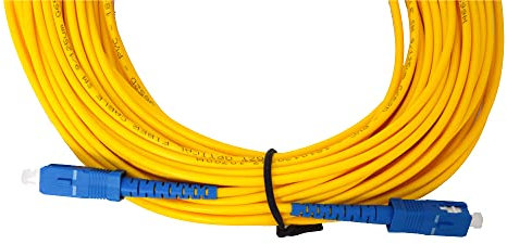 ZOGUO SM SX 3 mm 3m 5m 10m 15m 20m 30m 50m 100m 19/12 Cavo jumper ottico 5umfibre SC/PC-SC/PC Cavo patch in fibra ottica (Color : Yellow 3M)