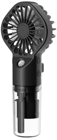 ISAKEN Tragbarer Handventilator mit Wasser, Mini Ventilator Klein Ventilatoren USB Wiederaufladbarer Akku Taschenventilator Lüfter Hand Ventilatoren Sprühventilator Für Reisen Büro Zuhause Outdoor