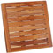 Hovea - Pedana Doccia in Legno 50 x 50 cm - Legno di Teak - Resistente all'Umidità, Antimuffa e Antiscivolo - Tappeto da Bagno Quadrato - Interno & Esterno - Tappetino Doccia - CB5050
