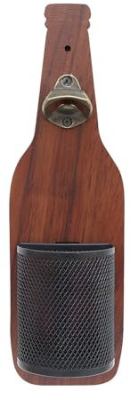 Mount - Abridor de botellas de cerveza para exteriores, abrebotellas de estilo antiguo con tapa para montaje en pared, abrebotellas de cerveza para hombres, papá, amantes de la cerveza, novedad para