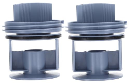 Artibetter 2pièces Filtre à Eau De Machine à Laver Pompe De Vidange Couvercle Pour Évacuation Accessoires De Lave-linge Filtration Des Impuretés