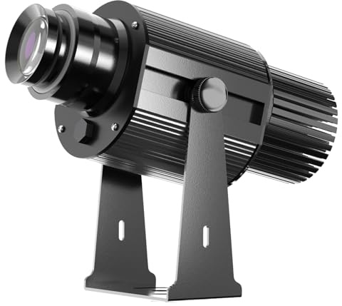 Logo Projektor Lichter Benutzerdefinierte GOBO Projektoren für Store Business Wall Outdoor Wasserdicht für Shop Werbung Hochzeit (Schwarz, 50W)
