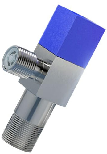 Angoily Metall-1/2- -absperrventil Toiletten-wasserversorgungsventil Rückflussverhinderung Einfach Zu Installierendes Badezimmer-reparaturteil