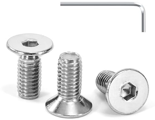 Tunejoy 30 Stück Senkkopfschrauben M5 x 12 mm Senkschrauben Edelstahl A2 V2A Senkkopf Innensechskant DIN 7991 Vollgewinde mit Inbusschlüssel