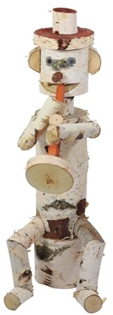 Holzfigur für Garten aus Birke R 55cm Gartenschmuck