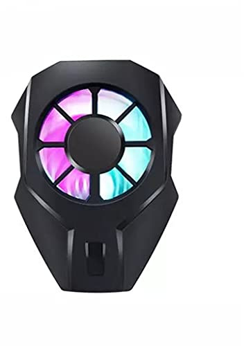 FOELANNE Réfrigérateur de téléphone, Ventilateur de téléphone alimenté par USB, clip noir, 3,6 x 7,2 x 1,9 cm