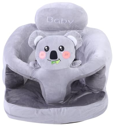 Maqulae Asiento de Apoyo para Bebés, sofá para Sentarse, Animales de Dibujos Animados, sofá de Felpa para Aprender a Sentarse, Jugar y Descansar Al bebé (Tipo 2)